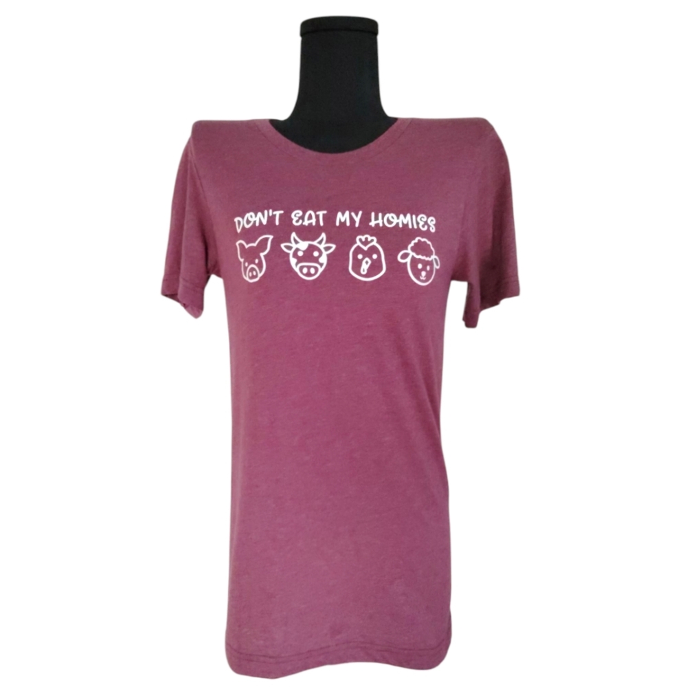5/$25 CANVAS Maroon Graphic T-Shirt